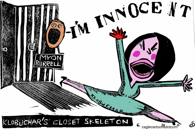 klobuchar's black skeleton