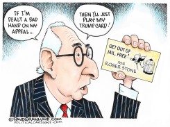 ROGER STONE SENTENCED by Dave Granlund