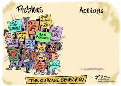 PROTESTERS PROTESTERS PROTESTERS by Guy Parsons