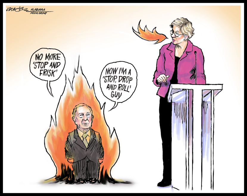 Bloomberg roasted by Warren