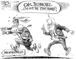 FRONT RUNNER by John Darkow