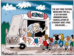 BERNIE SANDERS by Bob Englehart