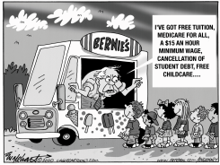 BERNIE SANDERS CMYK by Bob Englehart