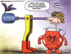 WARREN AND SANDERS by Kevin Siers