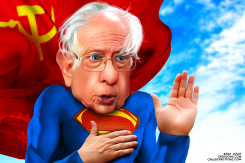 SUPER SOCIALIST BERNIE SANDERS by Bart van Leeuwen