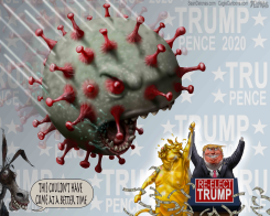 TRUMP CORONAVIRUS by Sean Delonas
