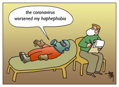 HAPHEPHOBIA AND CORONA by Arend van Dam