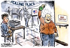 VOTING FOR SANITIZER  by Jeff Koterba
