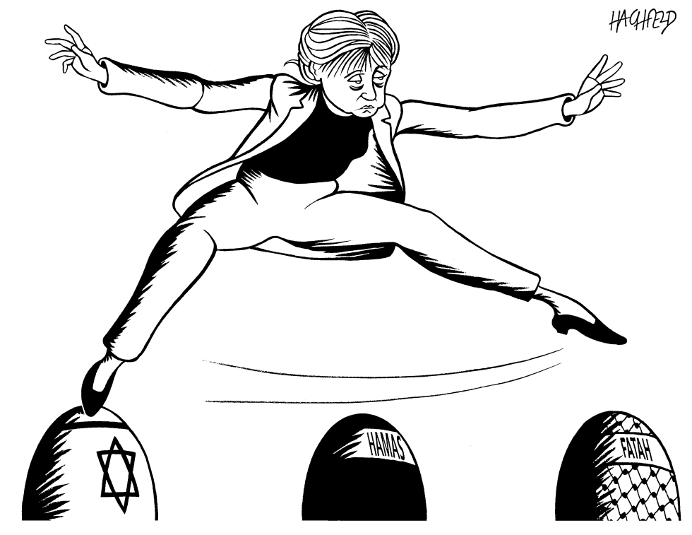 Merkel in Middle East