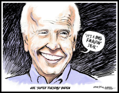 JOE SUPER TUESDAY BIDEN by J.D. Crowe
