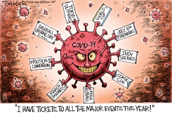 COVID 19 EVENTS by Joe Heller