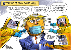TRUMP GOES VIRAL by Dave Whamond
