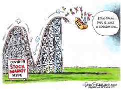 STOCK MARKET COVID19 RIDE by Dave Granlund