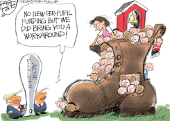 LOCAL: EDUCATION SHOE  by Pat Bagley