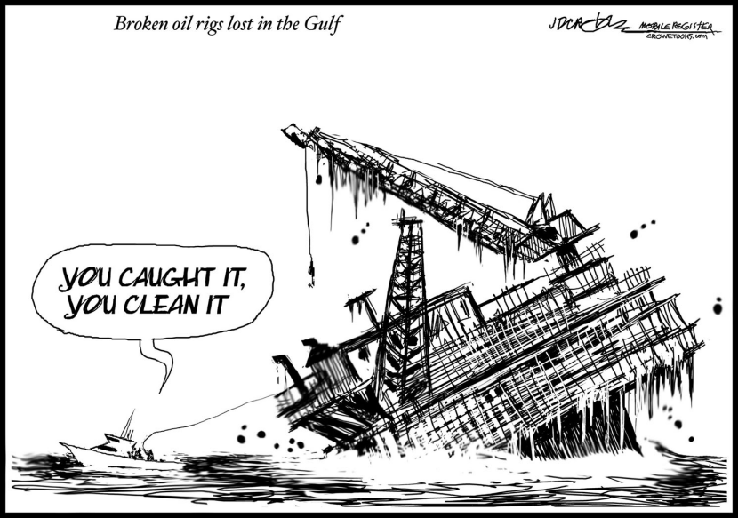 Broken Oil Rigs