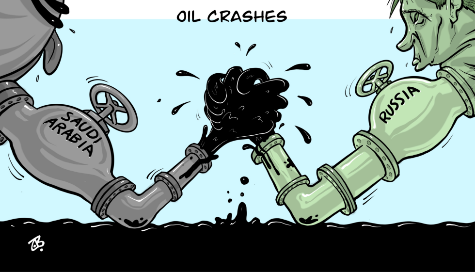 Oil crashes