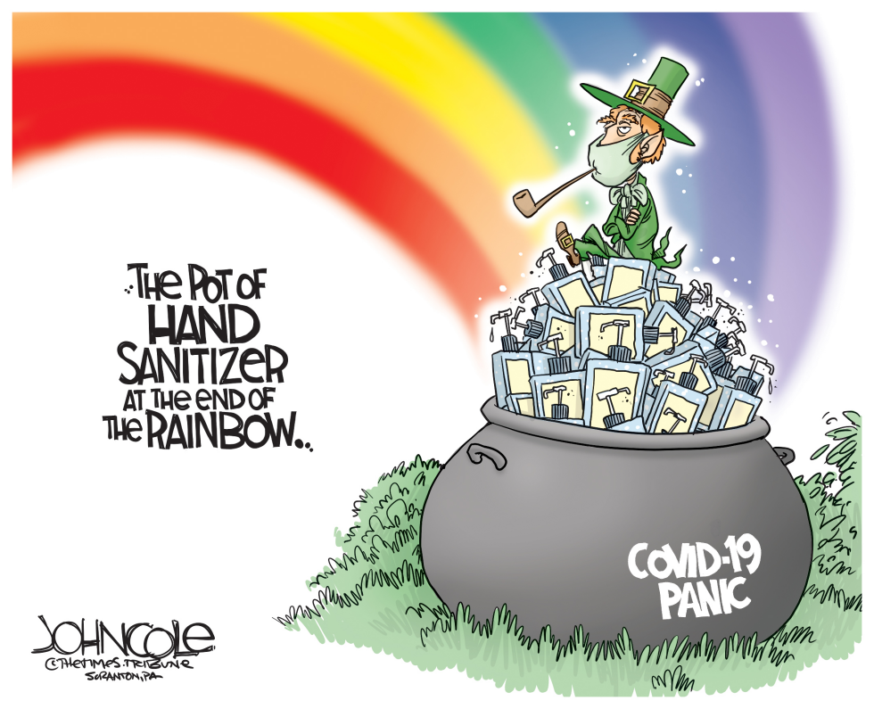 Pot of Hand Sanitizer at the End of the Rainbow