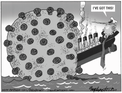 TITANIC TRUMP by Bob Englehart