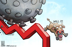 VIRUS HITS WALL STREET by Luojie