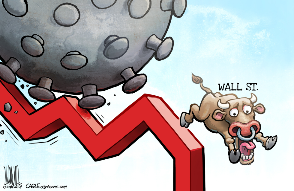 Virus hits Wall Street