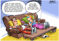 THE ART OF SOCIAL DISTANCING by Dave Whamond