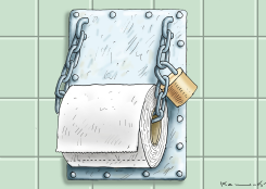 TOILET PAPER LOCKDOWN by Marian Kamensky