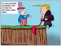 SOCIAL DISTANCE by Bob Englehart