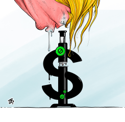 TRUMP &CUREVAC by Emad Hajjaj