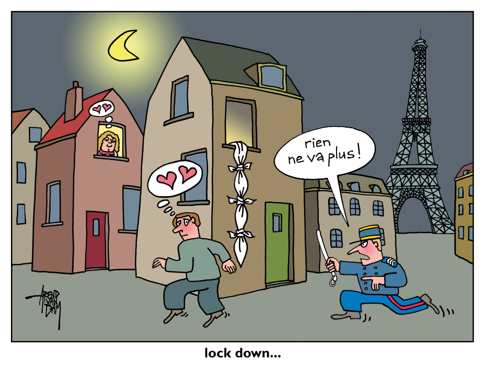 lock down in France