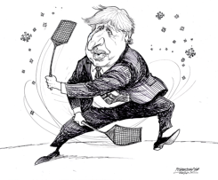 FIGHTING CORONA, BORIS JOHNSON STYLE by Petar Pismestrovic