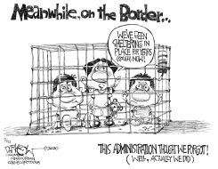 SHELTERING IN CAGES by John Darkow