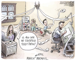 WORK FROM HOME SCHOOLED by Adam Zyglis