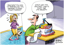 THE GREAT TOILET PAPER SHORTAGE by Dave Whamond