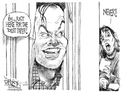 HERE'S TOILET PAPER by John Darkow