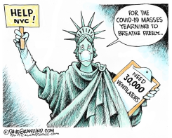 NYC COVID19 VENTILATORS by Dave Granlund