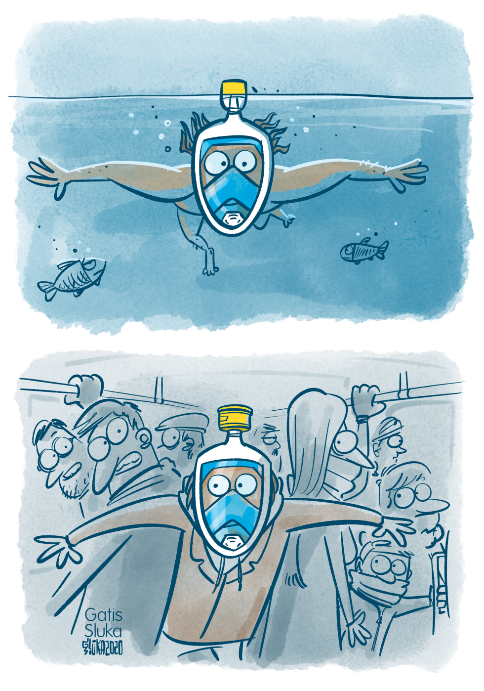 Snorkeling mask