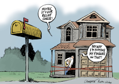 STIMULUS IS ON ITS WAY by Patrick Chappatte