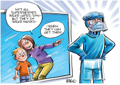 HEALTHCARE WORKER SUPERHEROES by Dave Whamond