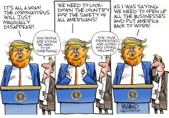 TRUMP IS NOT A DOCTOR BUT HE PLAYS ONE ON TV by Dave Whamond