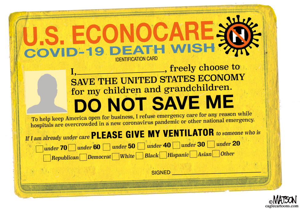 Save The Economy Health Card