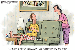 CORONAVIRUS NON-ESSENTIAL by Rick McKee