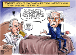 BERNIE WON'T GO by Dave Whamond
