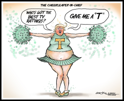 TRUMP CHEERLEADER by J.D. Crowe