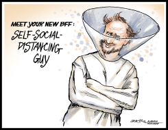 SELF-SOCIAL-DISTANCING GUY by J.D. Crowe