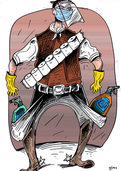 CORONAVIRUS COWBOY by Oguz Gurel