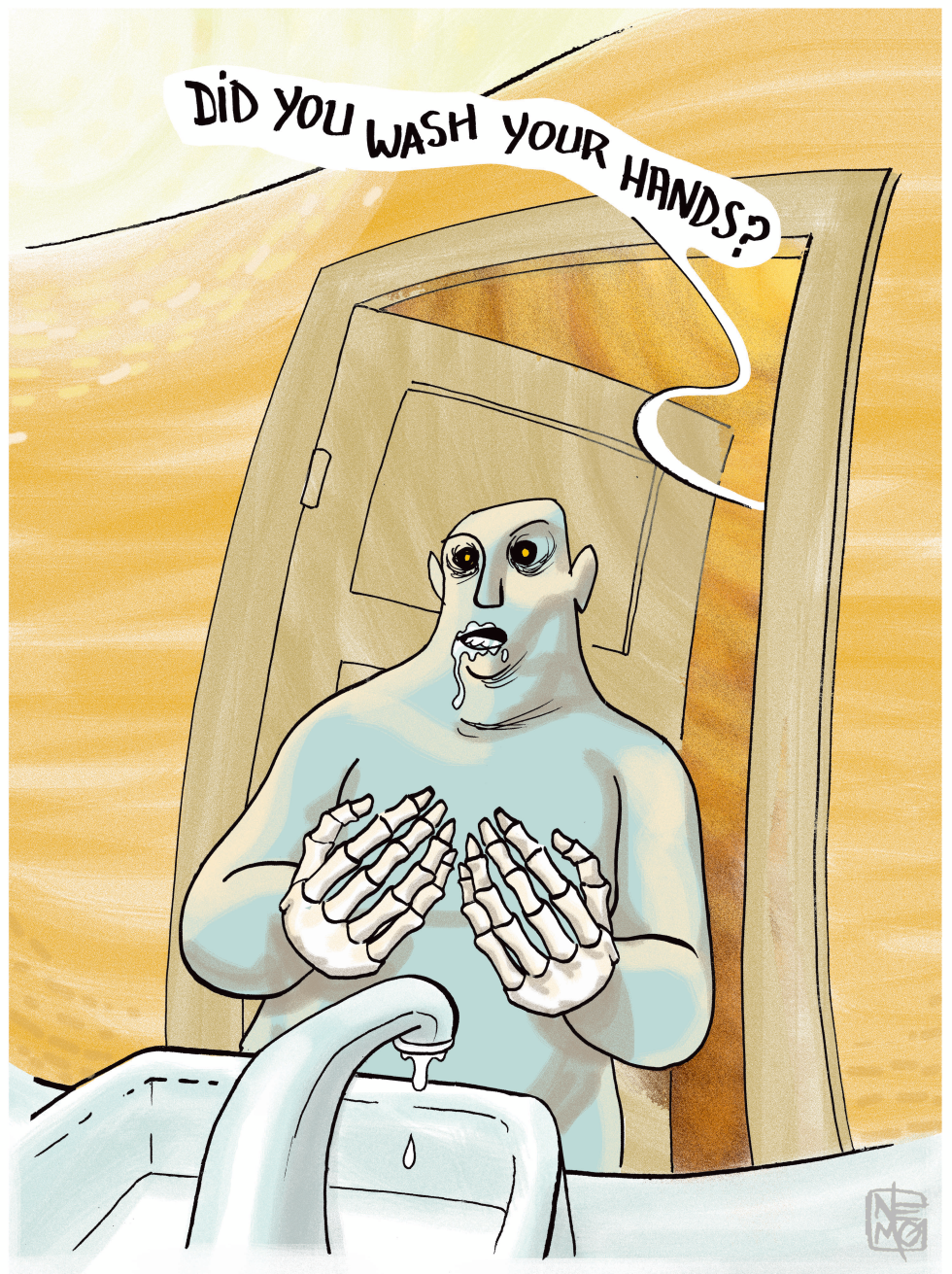did you wash your hands?
