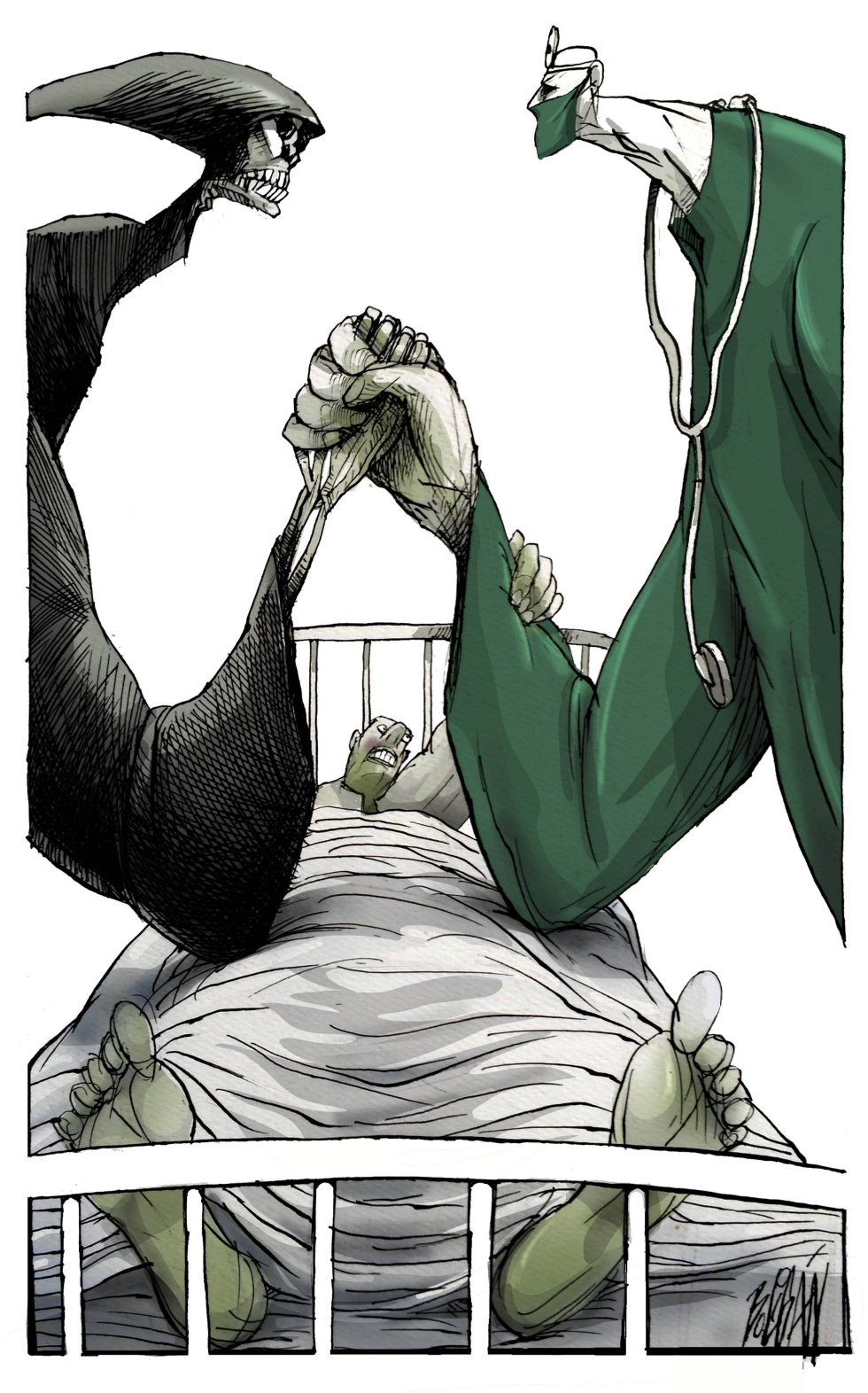 Healthcare Workers' Brave Battle