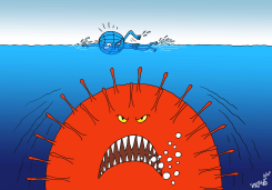 CORONAVIRUS JAWS by Stephane Peray