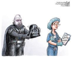 RESPIRATOR SHORTAGE by Adam Zyglis