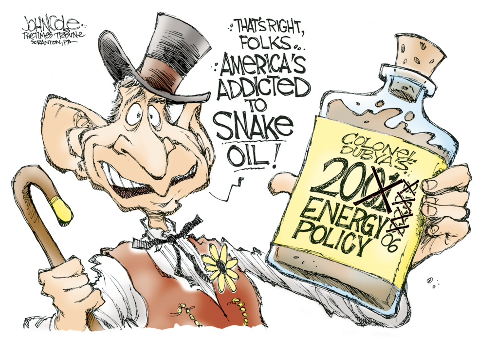 Bush snake oil -- color